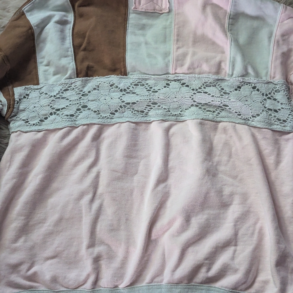 RARE Free People We The Free American Dream Polo in Pink - Picture 13 of 16